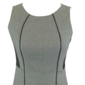 NWT TALBOTS Textured Black Midi Grey Dress Knit